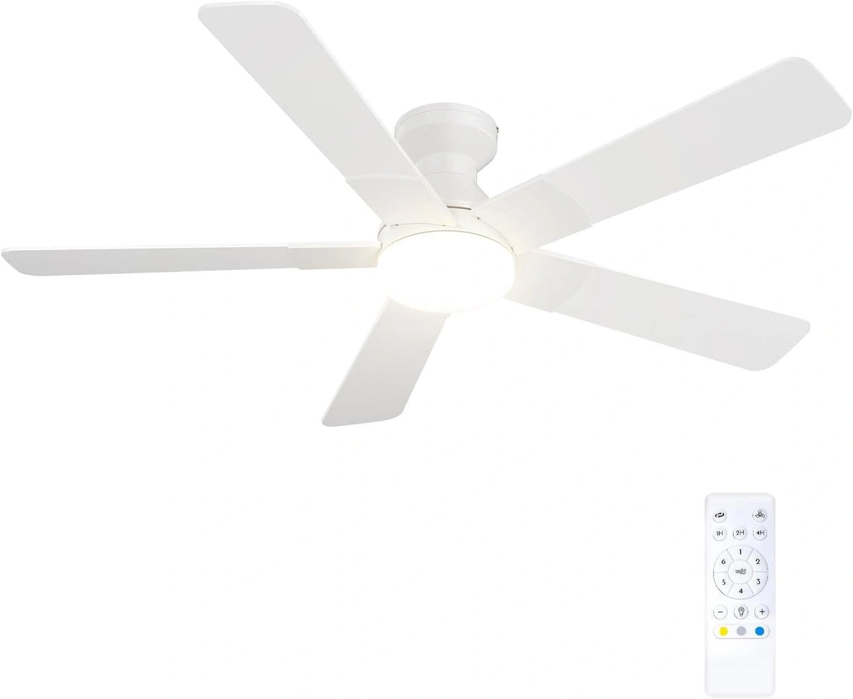 Passky, Ventilateur, avec télécommande, Blanc