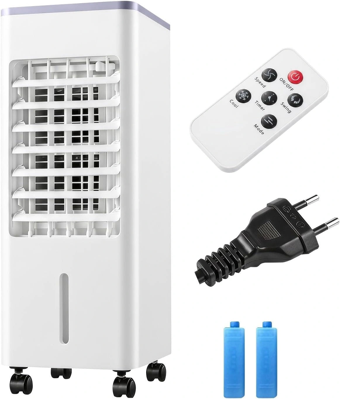 Climatiseur, 55CM, 12L, avec télécommande, fonctionnement silencieux, format mobile