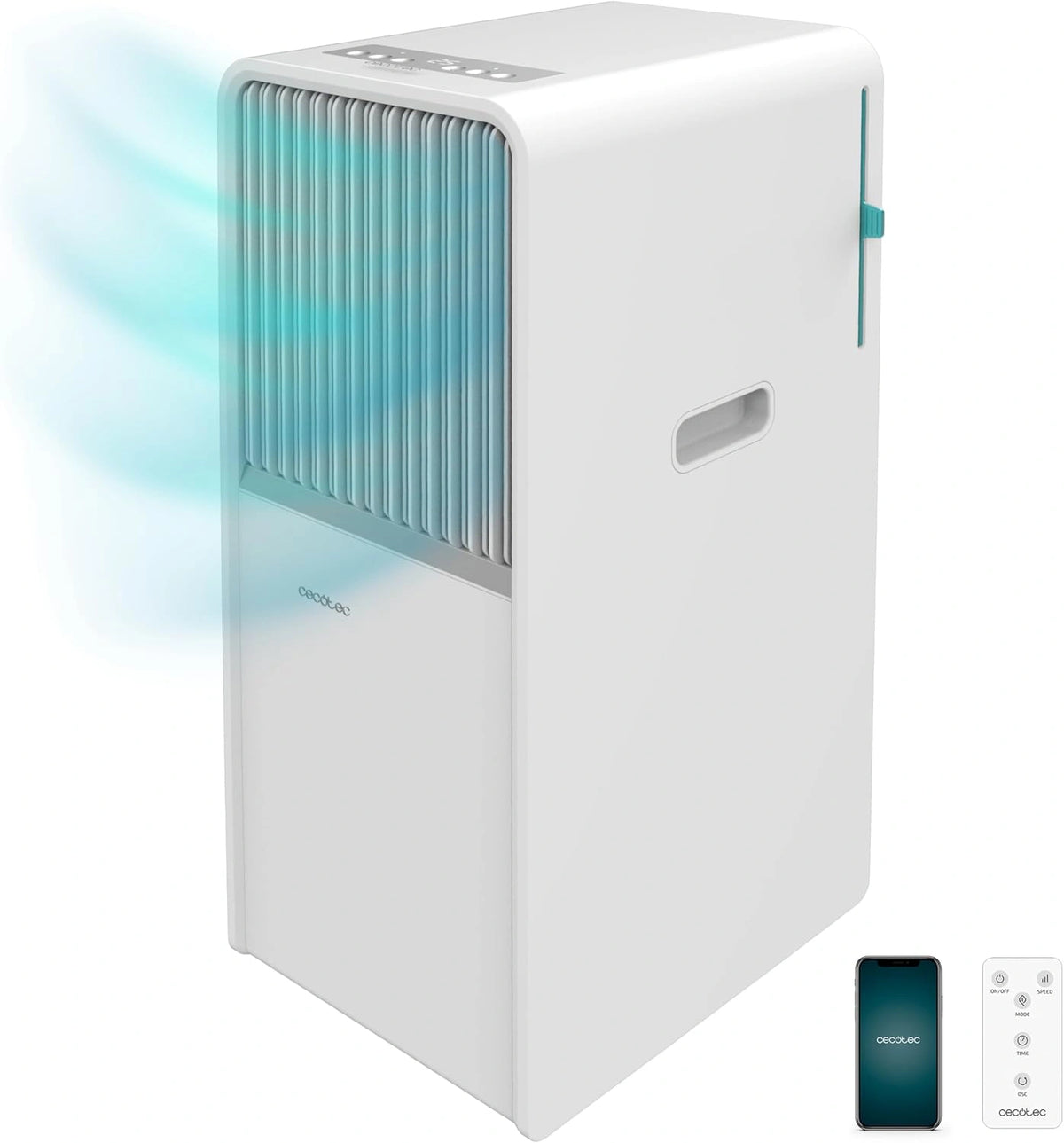 Cecotec, Climatiseur, 7000 BTU, connecté, déshumidification, format mobile