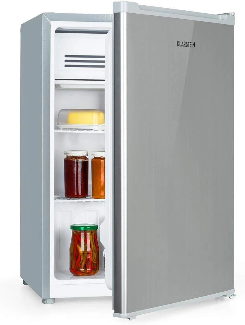 KLARSTEIN, Réfrigérateur, 76 Litres, 4 Litres, 2 L, Gris/Argenté