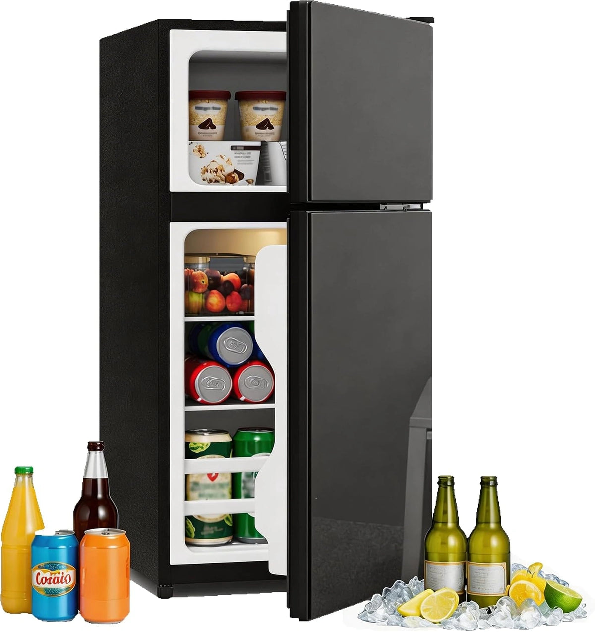 Merax, Réfrigérateur, 60 l, 22 l, Noir