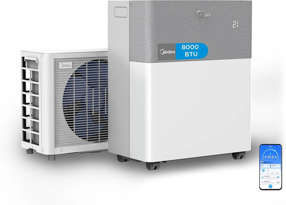 Midea, Climatiseur, 8000 BTU, refroidissement, fonctionnement silencieux, format mobile