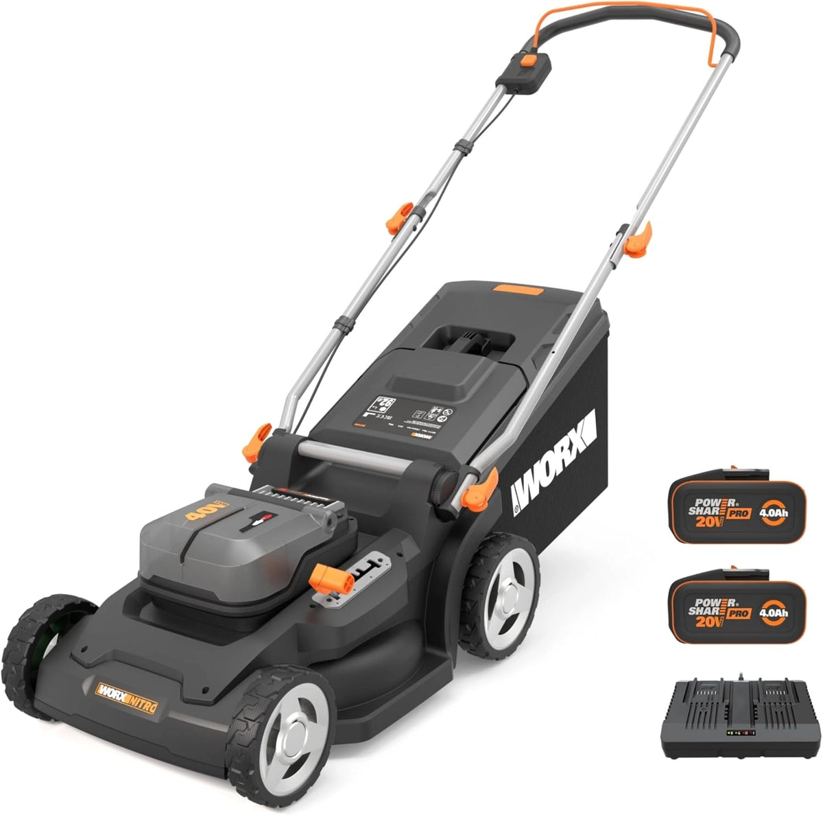 WORX, Tondeuse électrique, WG745E, 40V, sans fil