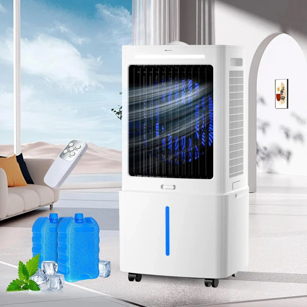 Rafraîchisseur, Climatiseur, 25 L, avec télécommande, format mobile