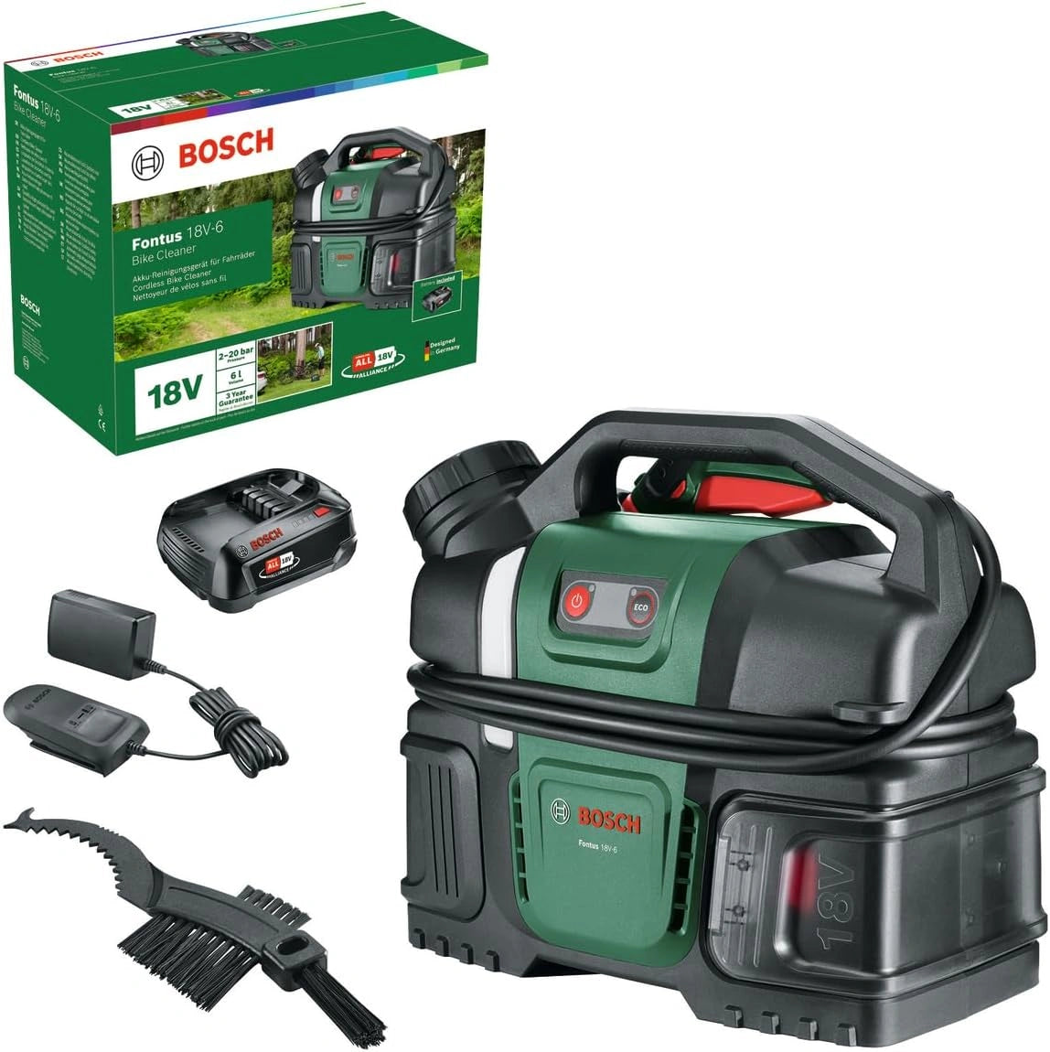 Bosch, Nettoyeur haute pression, 18V-6, 18V, format mobile