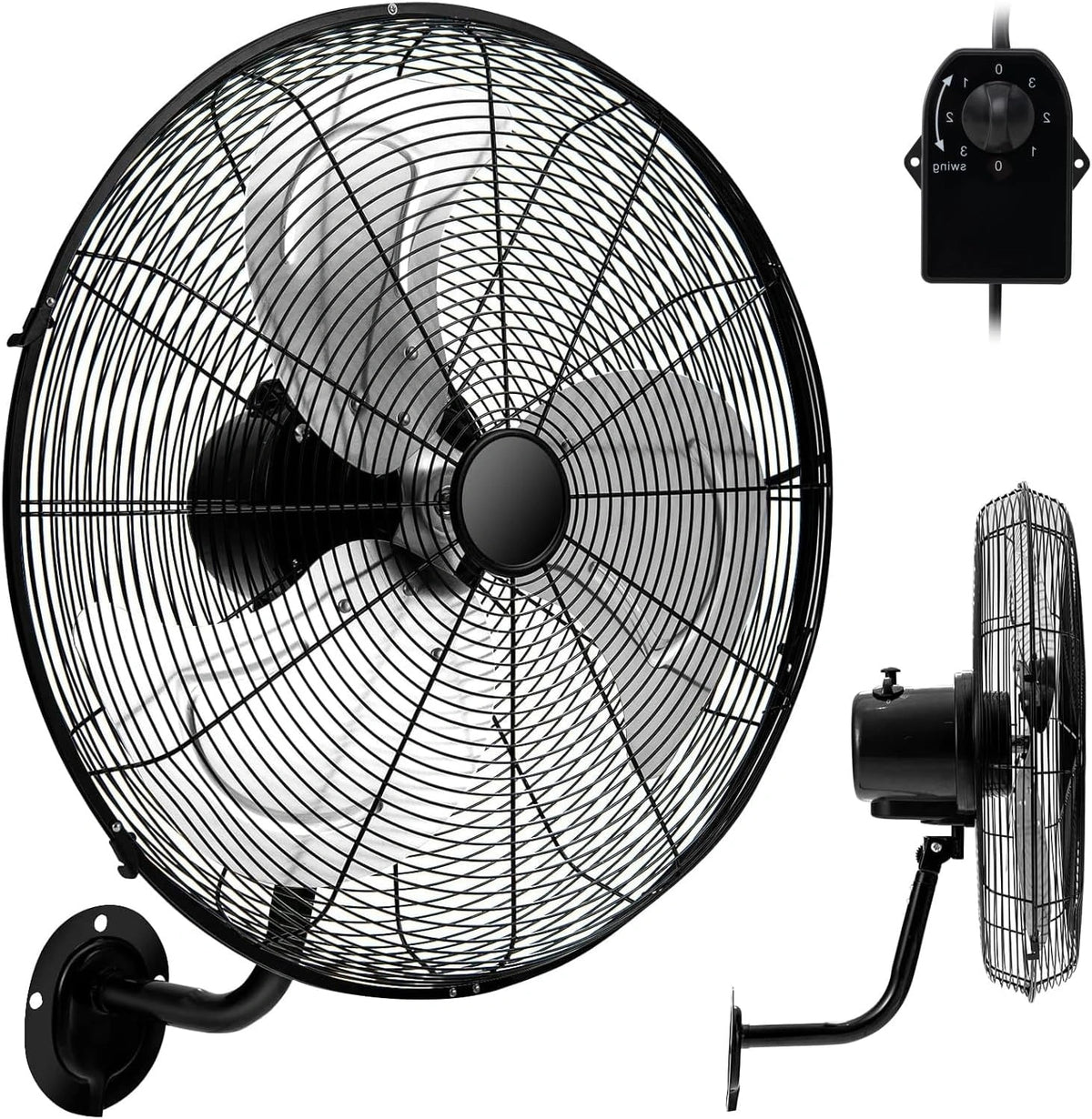 RELAX4LIFE, Ventilateur, 55CM, 120W, Noir