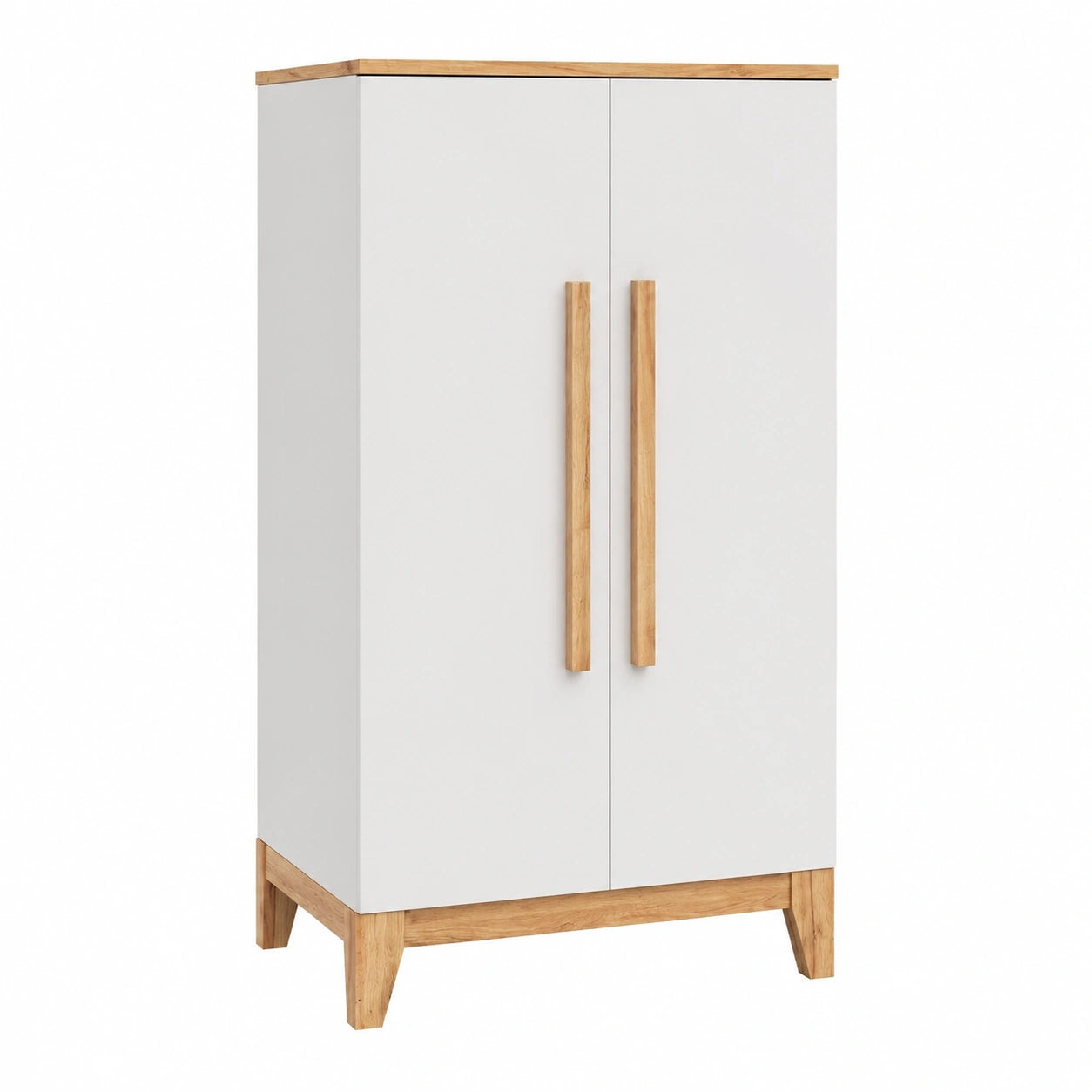 Armoire, avec rangement, coloris blanc, 70 x 120 cm, pour la chambre