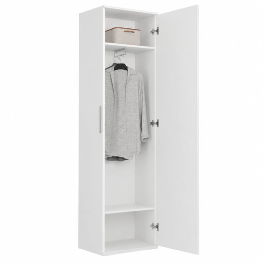 Armoire, coloris blanc, 180 x 50 x 35 cm, pour la chambre