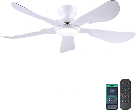 Ventilateur, avec télécommande, Blanc