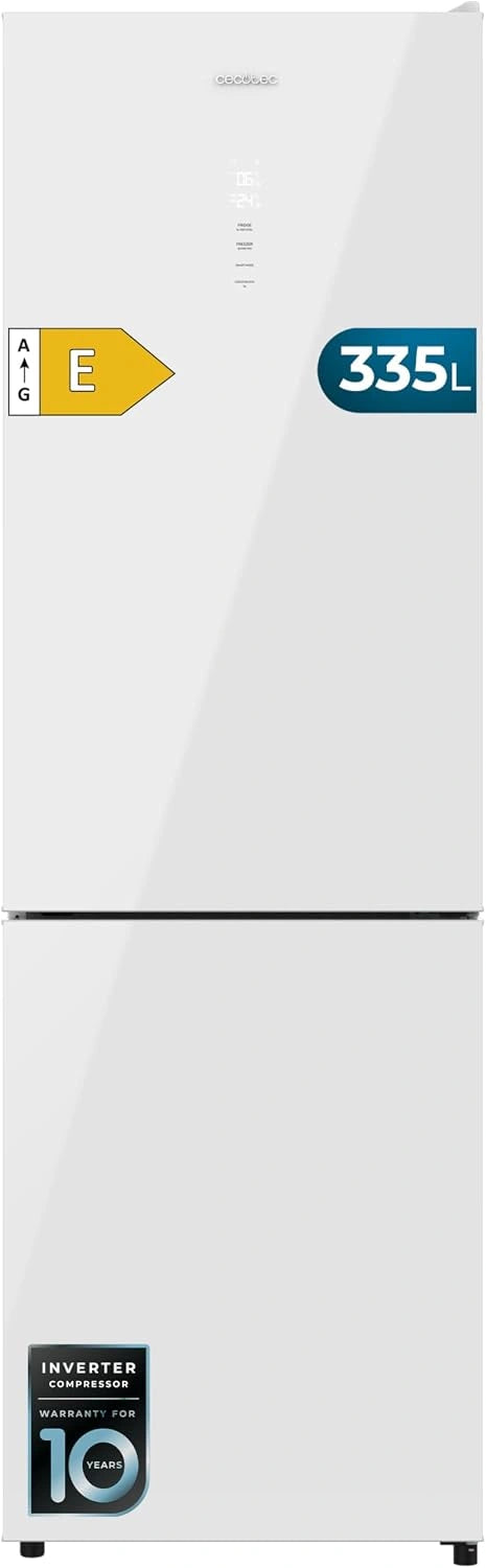 Cecotec, Réfrigérateur, 335L, technologie Inverter