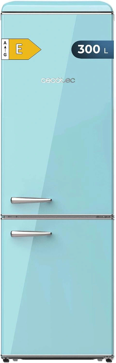 Cecotec, Réfrigérateur combiné, 300L, Bleu