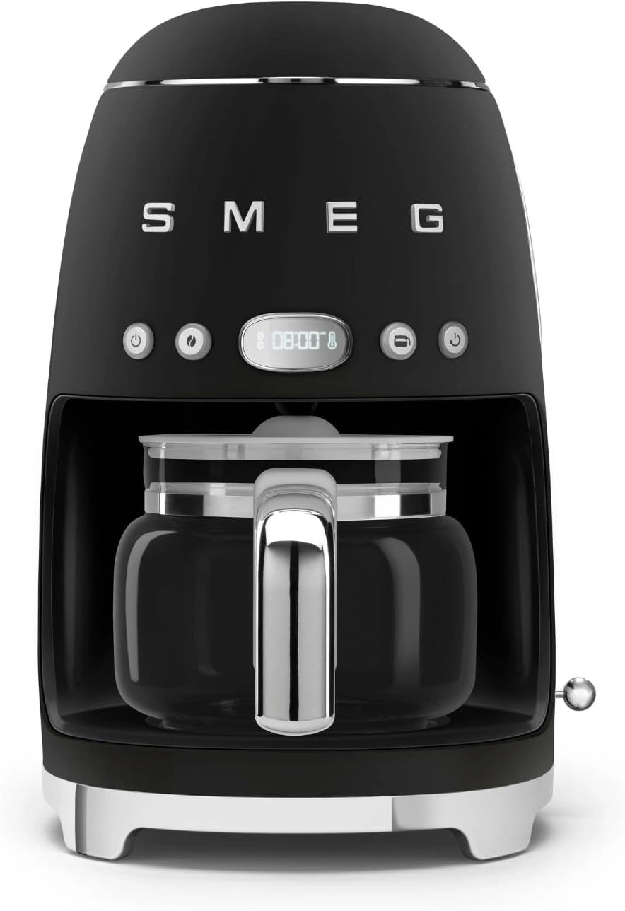 Smeg, Machine à café, DCF02BLMEU, 1050 W, 12 Tasses, Noir