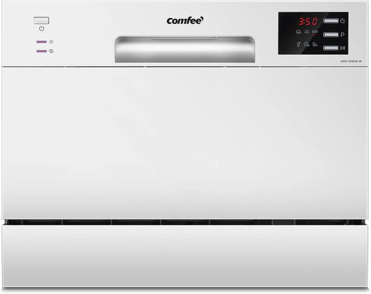 COMFEE', Lave-vaisselle, TD602E-W, format compact, Blanc