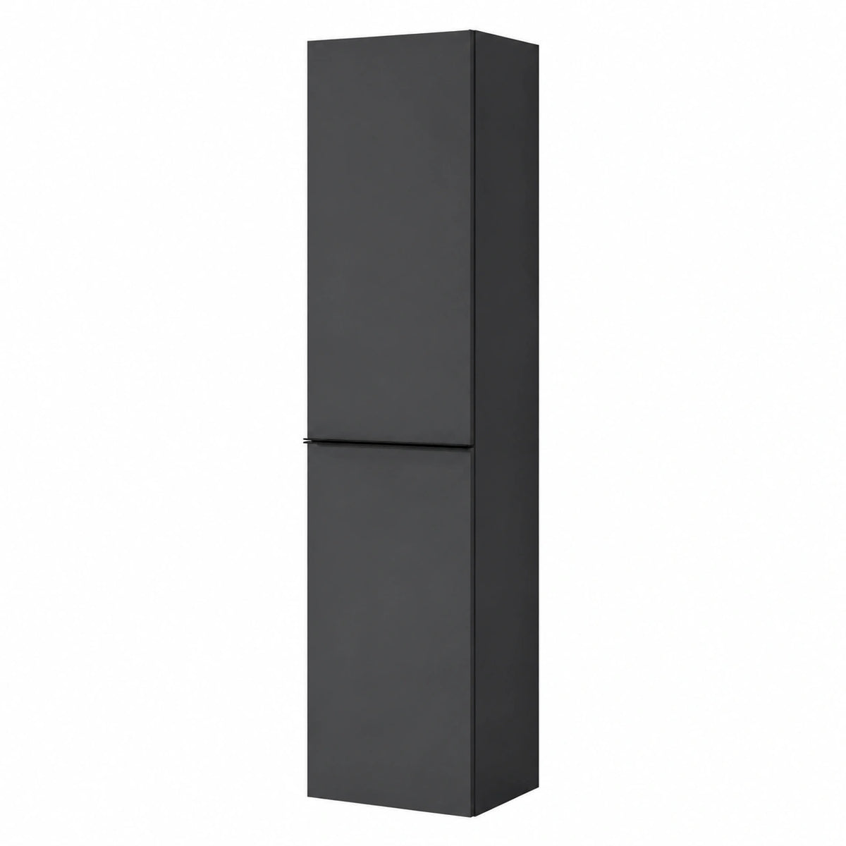 Armoire, en panneaux de bois, coloris noir et anthracite, 170 x 35 x 35 cm, pour la chambre