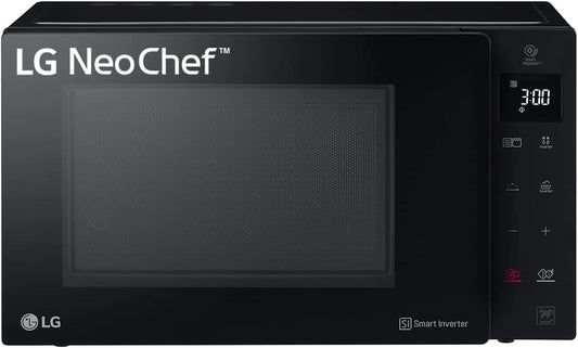 LG, Four à micro-ondes, MH7235GPS, 32 litres, 1200 W, connecté, technologie Inverter, fonctionnement automatique, Noir