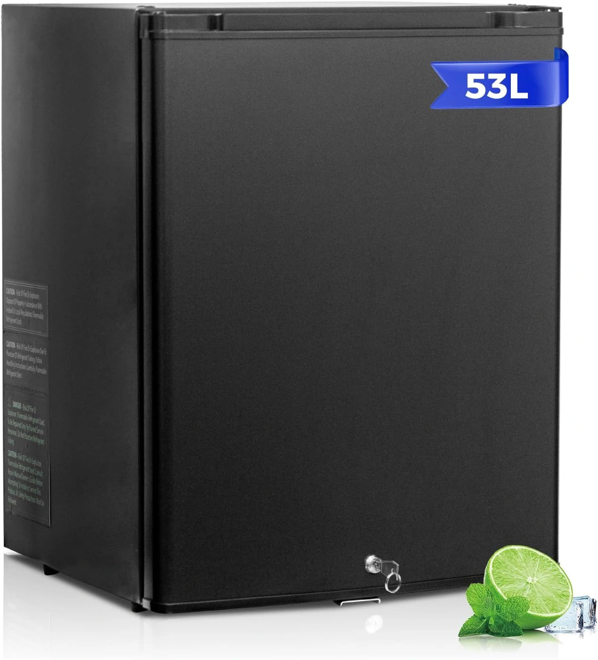 Smad, Réfrigérateur, 53L, 12V, 220V, fonctionnement silencieux, Noir