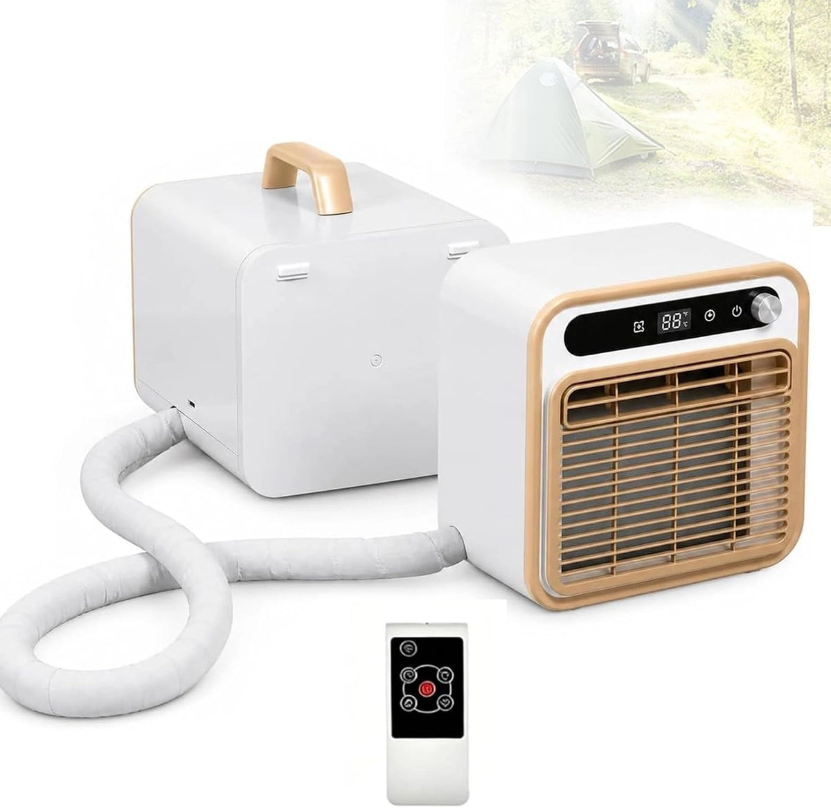 Btu, Climatiseur, 5000 BTU, avec télécommande, connecté, fonctionnement silencieux