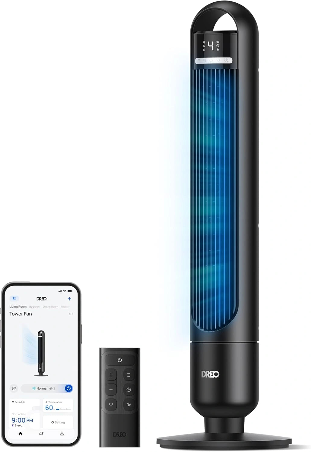 DREO, Ventilateur, connecté, fonctionnement silencieux