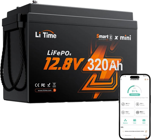 LiTime, Batterie, 12 V, format compact