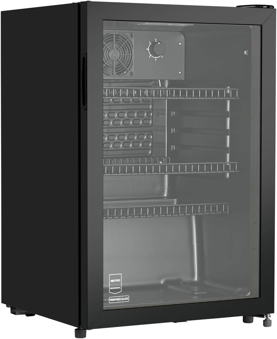 METRO Professional, Réfrigérateur à boissons, GSC2125B, 118 L, 5 × 54 × 84 cm, refroidissement, froid statique, Noir