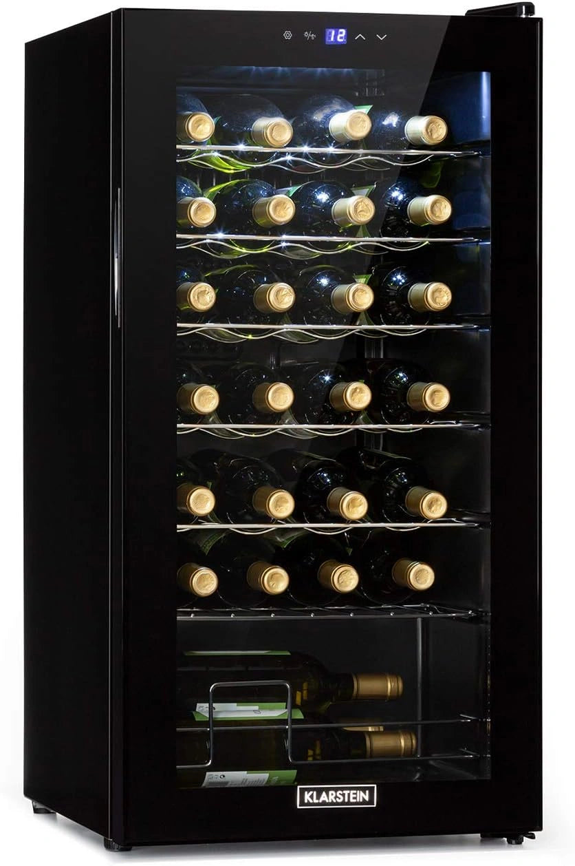 KLARSTEIN, Réfrigérateur, 74 L, fonctionnement silencieux, Noir/Argenté