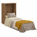 Lit, en noyer, pliable, avec sommier, pour la chambre