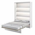 Lit, 1 place, pliable, coloris blanc, 140 x 200 cm, pour la chambre