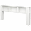 Lit, avec rangement, 220 x 18,5 x 104,5 cm, coloris blanc, pour la chambre