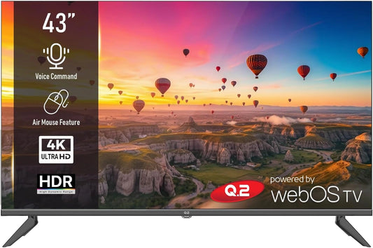 Q.2, Téléviseur, Wi-Fi, Bluetooth, connecté