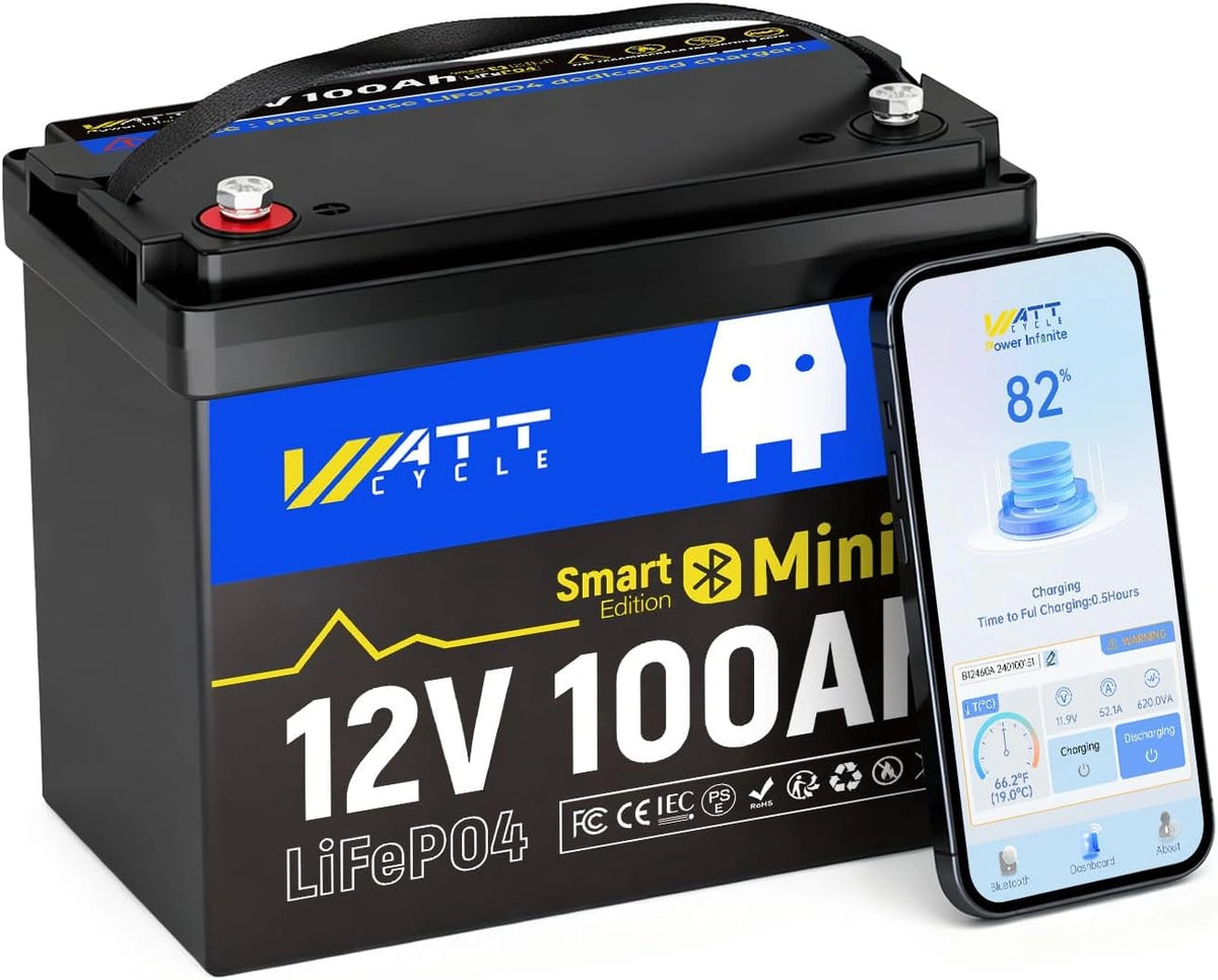 Wattcycle, Batterie, 12V, Bluetooth