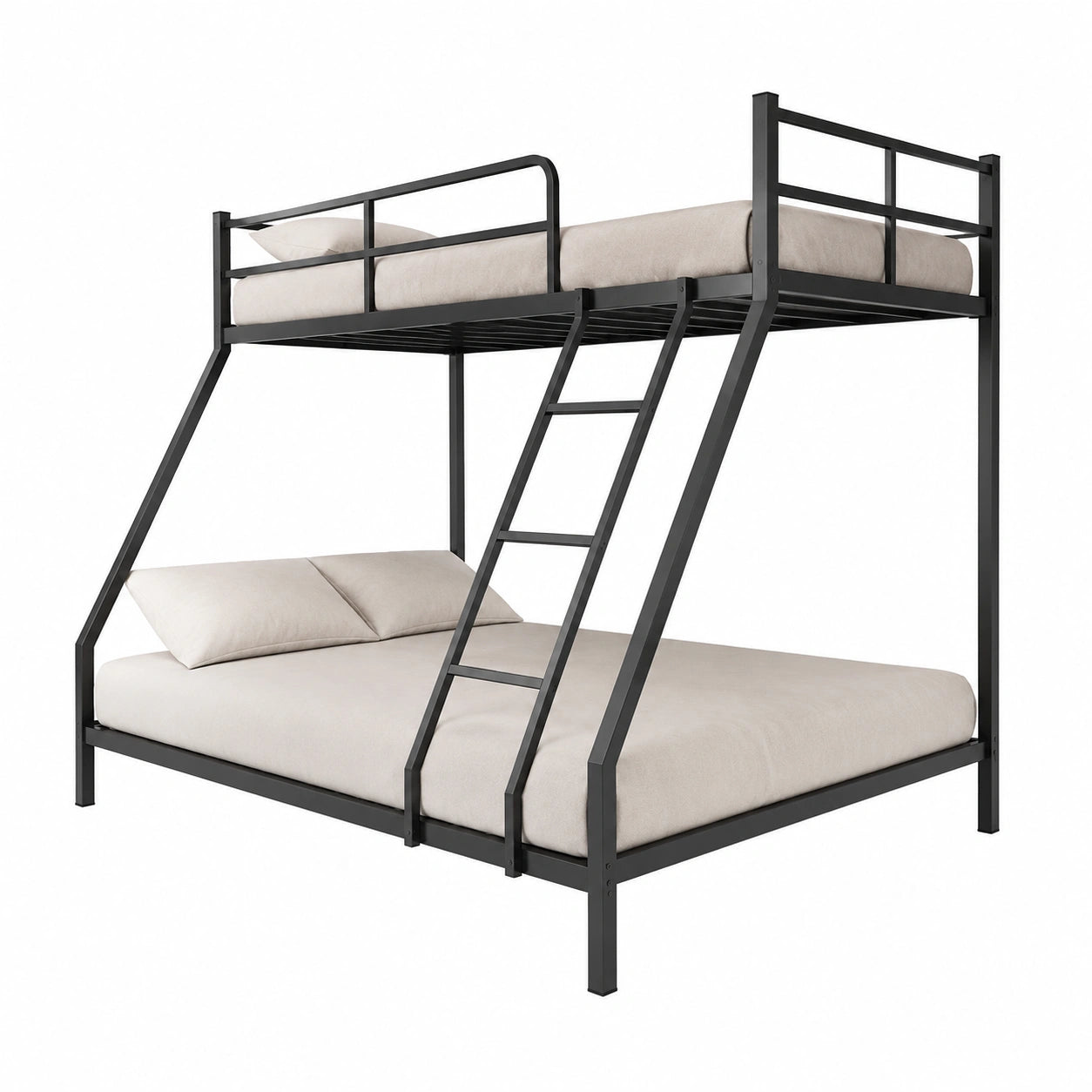 Lit gain de place, coloris noir, pour la chambre