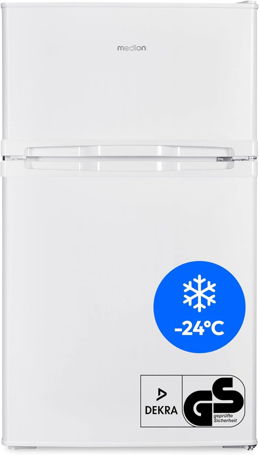 MEDION, Réfrigérateur, 85 litres, 61L, 24L, Blanc