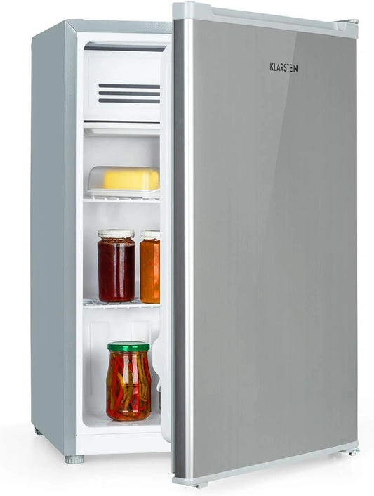 KLARSTEIN, Réfrigérateur, 76 Litres, 4 Litres, 2 L, Gris/Argenté