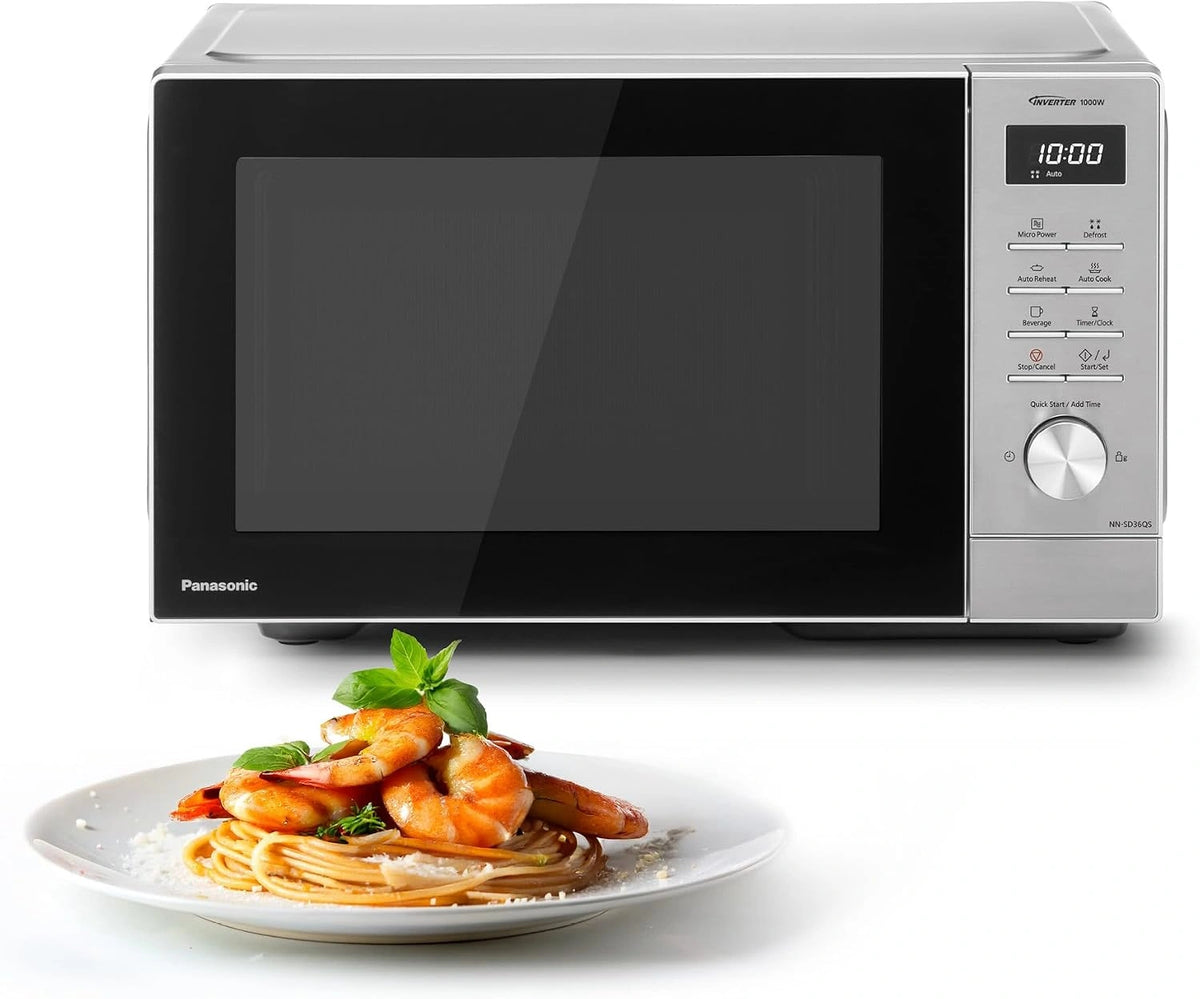 Panasonic, Four à micro-ondes, NN-SD36QSEPG, 29L, 1000W, fonctionnement automatique, Argenté