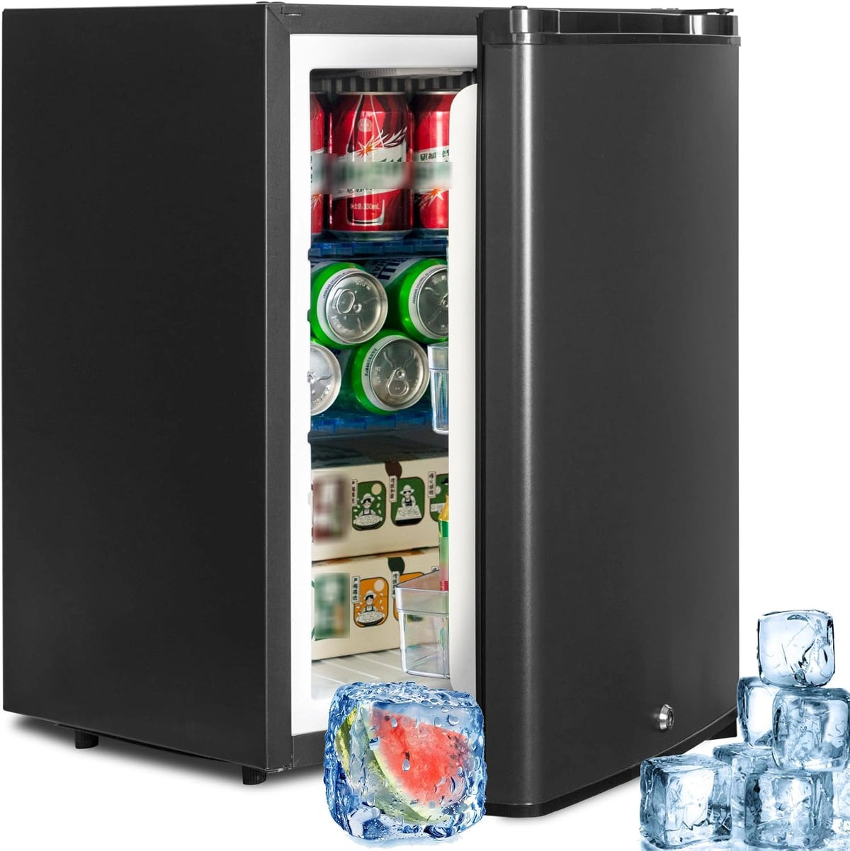 SMETA, Réfrigérateur, 40L, 12V, 220V, Noir