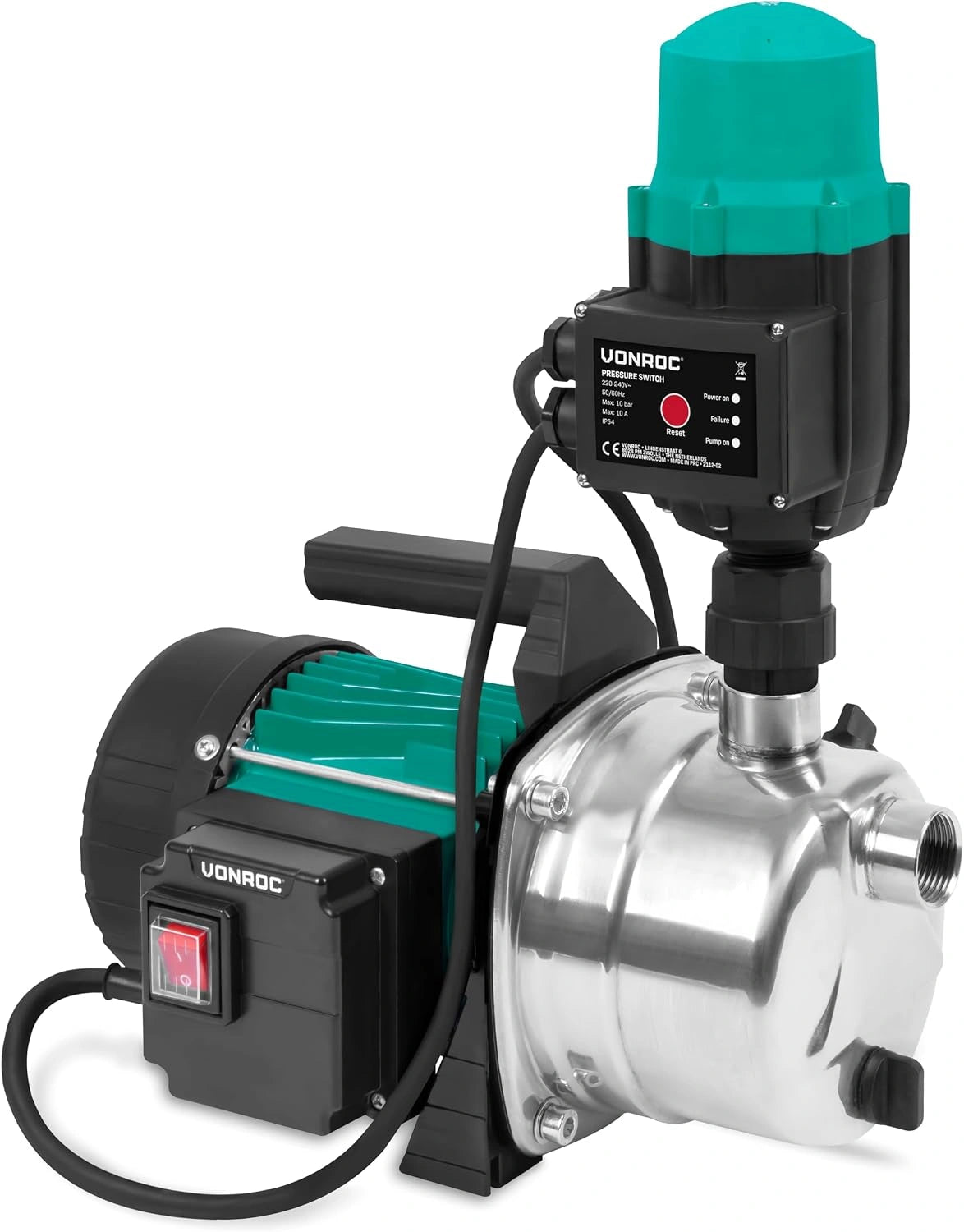 Vonroc, Appareil électrique, 3500l, 19L, 1000W, Argenté