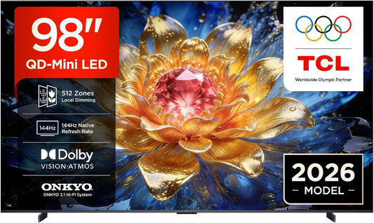 TCL, Téléviseur, 98T8D, 98 Pouces, connecté