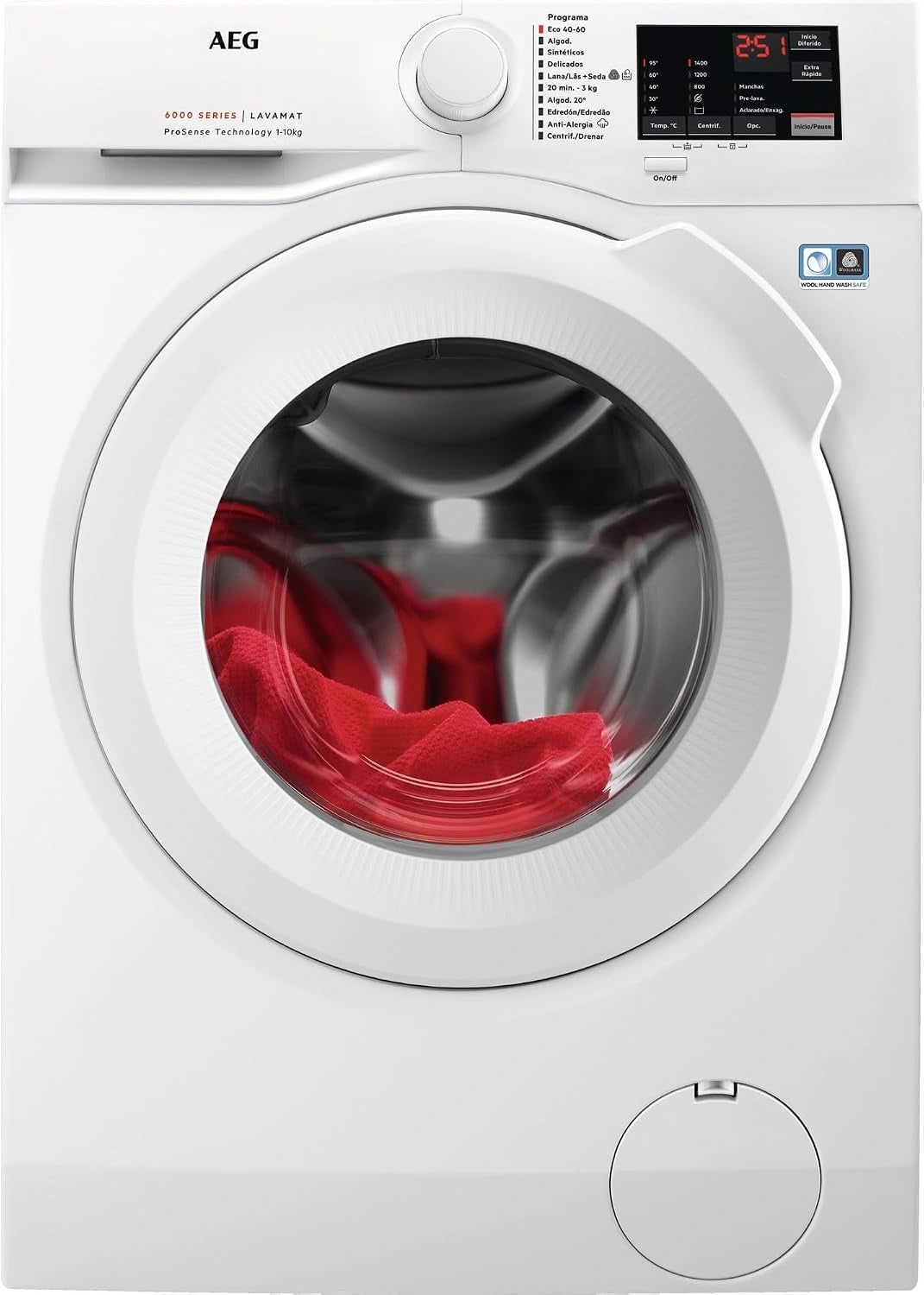 AEG, Lave-linge, L6FBI147P, technologie Inverter, Blanc