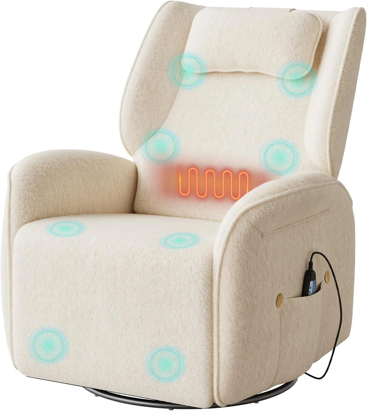 WOLTU, Chauffage électrique, fonction chauffage, Beige