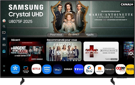 Samsung, Téléviseur, 43U8075F, 43 pouces, Wi-Fi, Bluetooth, connecté