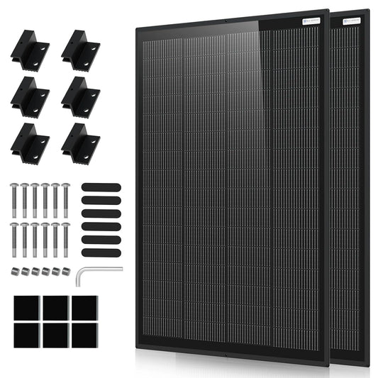 ECO-WORTHY, Kit solaire photovoltaïque, 18BB, 400 W, 200 W