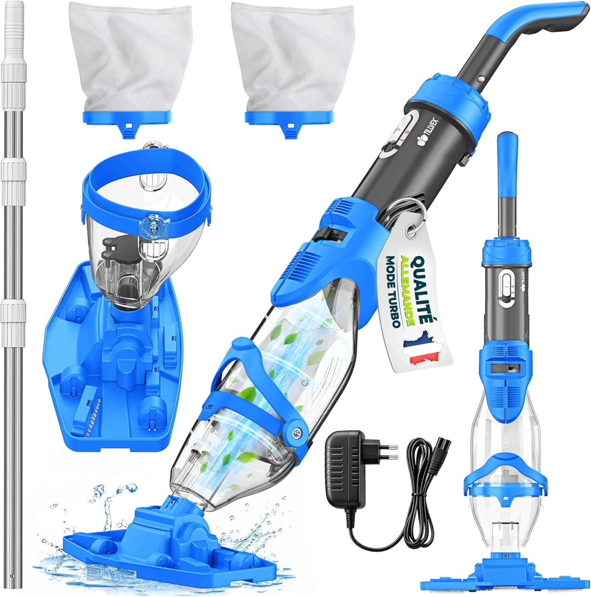 tillvex, Aspirateur, Gris/Bleu